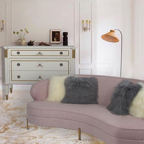 Het Fluweelwoonkamer 3 van de kromme Moderne Stof Seater-Bank 1