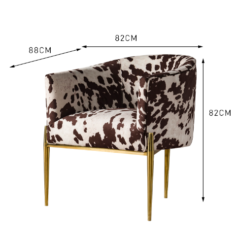 Luxe Dierlijke Drukken 74*74*78cm Stoelen van de Meubilaireetkamer 1