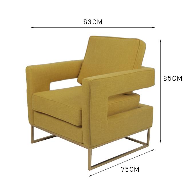 Het huis kiest 83x75x85cm de Stoelen van de Accentzitkamer uit 0