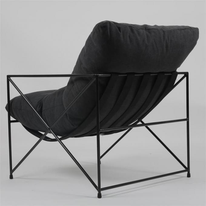 Luie ODM van de smeedijzervrije tijd Enige Stof Sofa With Down Filling 2