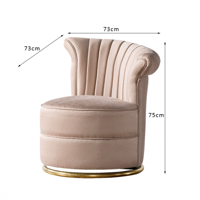 De Stoffenh75cm Woonkamer Sofa Chair van het huisfluweel 0