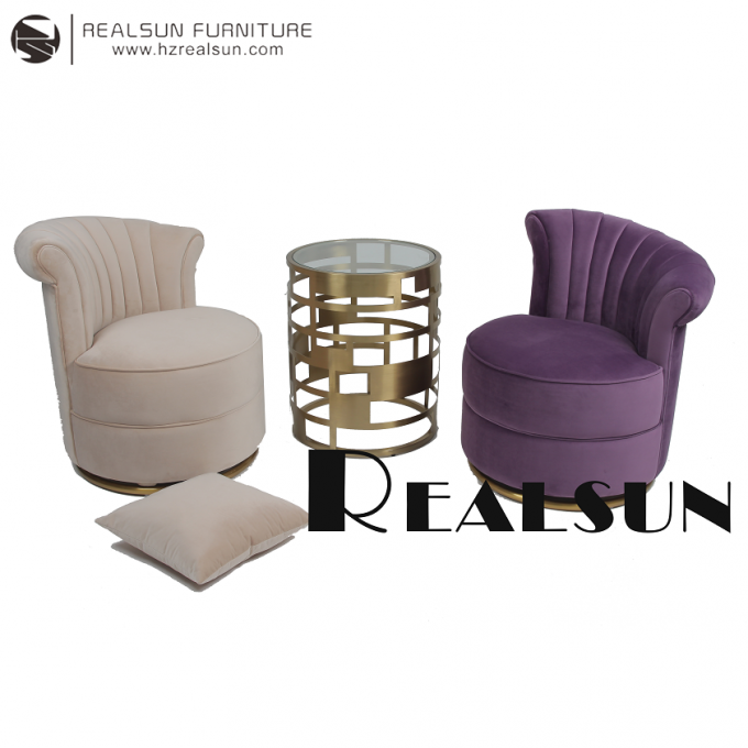 De Stoffenh75cm Woonkamer Sofa Chair van het huisfluweel 2