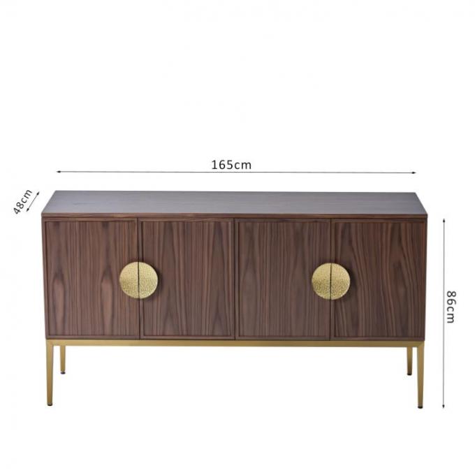 H86cm van de de Tribuneluxe van TV van het Wijnkabinet van de het Hotelslaapkamer het Meubilair Stevig Hout 0