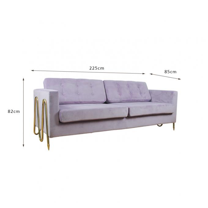De Stoffenwoonkamer Modern Sofa Unified Decoration van het flatjefluweel 0