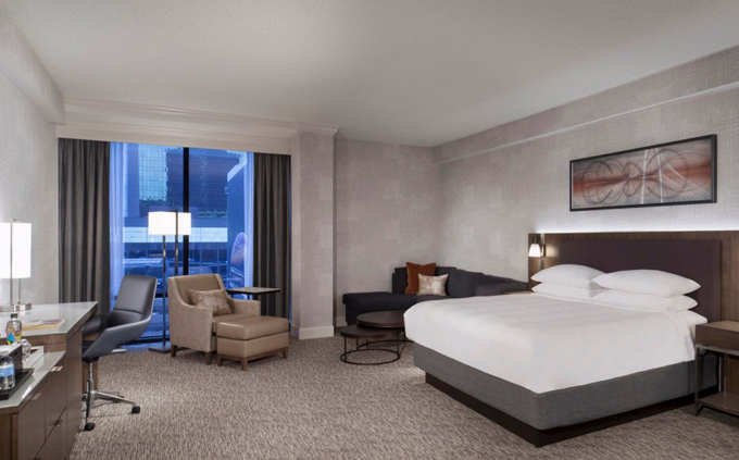 De Zaal van het hotelbed viersterren Houten de Slaapkamerreeks van het Meubilairhotel 0
