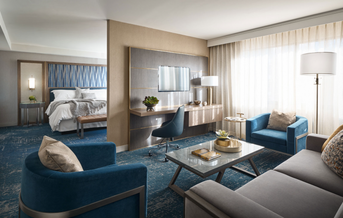 Slaapkamer van het het Ontwerphotel van het hotelmeubilair plaatste de Binnenlandse Gevouwen Geen 0