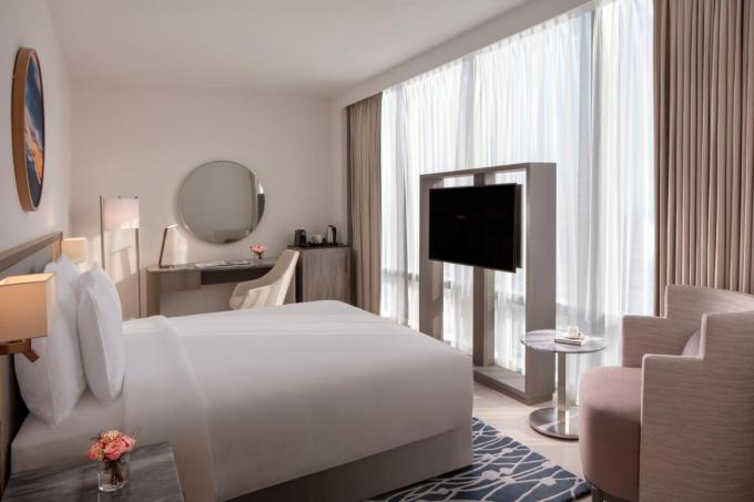 Pu-de Zaal van het Leerhotel Meubilair Vastgestelde OEM Beschikbare Moderne Stijl vijfsterren 0
