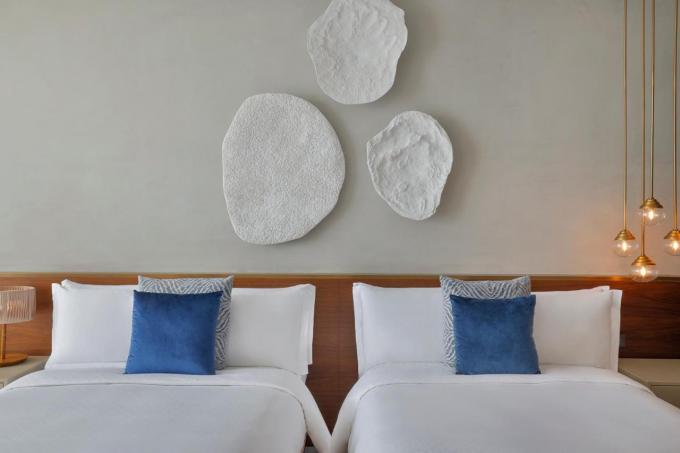 Aangepast Vastgesteld de Luxe Modern Aantrekkelijk Hout van de Hotelslaapkamer 0