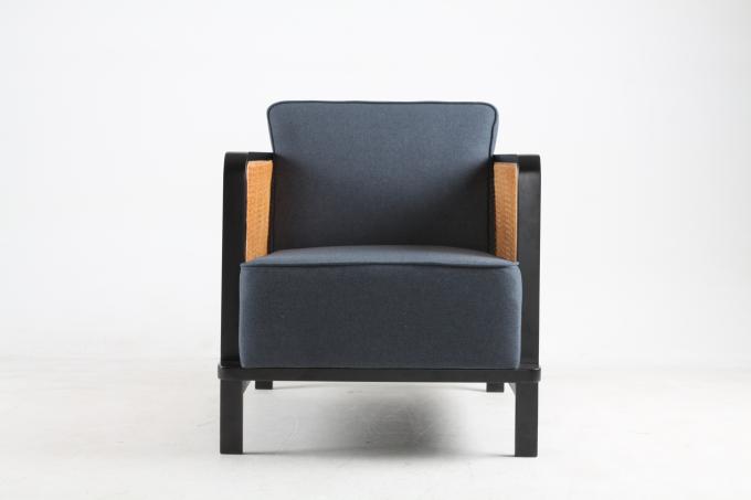 Linnen stof Caned Back lounge stoelen Luxe Star Hotel-meubels 0