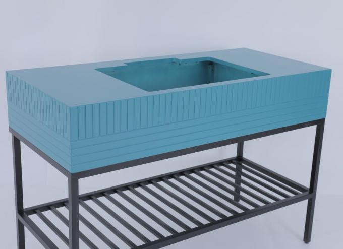 De roestvrije Ijdelheid van de Douane Moderne Badkamers met Metaalconsole 2