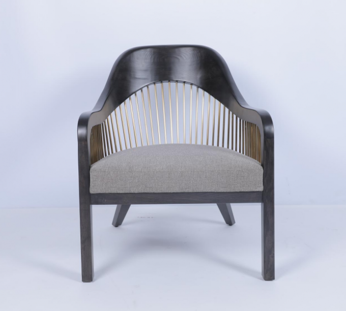 Gepersonaliseerde moderne stoelen stoel stoel stoel Stof Houten frame 1