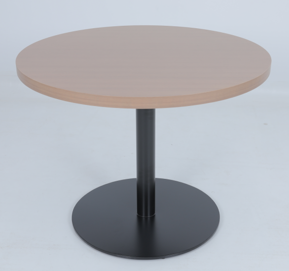 Houten tafel met bovenkant van het bed, koffietafel met basis van roestvrij staal 1