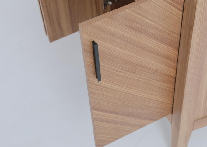 Massief houten frame en benen Console tafel gang zij tafel klein 3