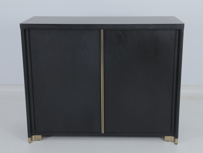 Geen gevouwen zwarte moderne credenza voor 3-5 sterren hotel 1