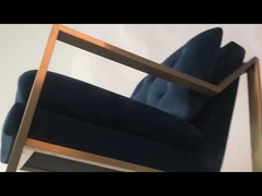 Blue velvet new design chair