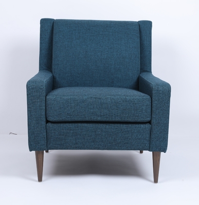 kopen Enige Leunstoel Sofa Wood Frame Modern Comfortable van de woonkamer de Blauwe Stof online vervaardiging