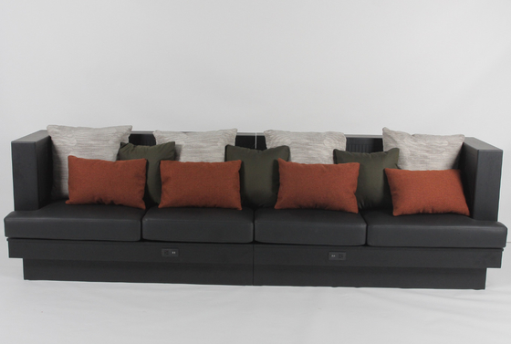 kopen Zwart Eikenhouten Lange Banquette Sofa Sheraton Hotel Luxe Design Met Kussens online vervaardiging