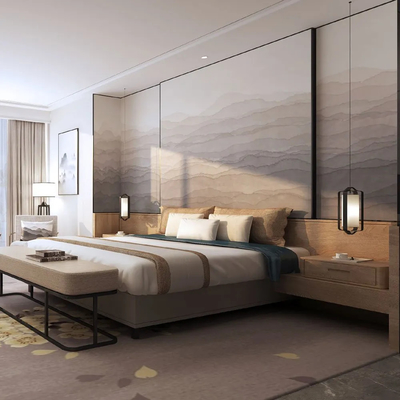 kopen Het meubilairreeksen van de hotelslaapkamer voor vijfsterren van het de Luxehotel van hotelruimten de Slaapkamermeubilair online vervaardiging