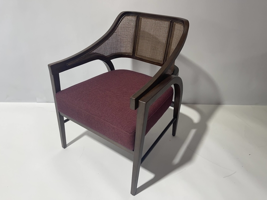 kopen Moderne Luxe Cane Chair With Upholstery Fabric voor Commercieel Hotel online vervaardiging