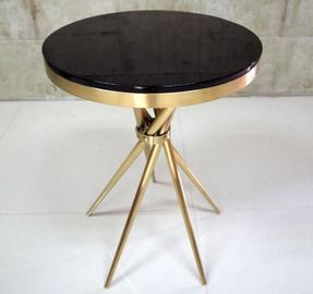 kopen Het goud plateerde Moderne Woonkamerkoffietafel met Aangemaakt Glas, volledig Assambled online vervaardiging