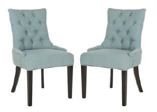 kopen De eenvoudige Moderne Beklede Stoelen van de Meubilaireetkamer met Tufted Rug online vervaardiging