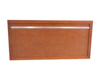 De houten Hoofdeinden van de Hotelstijl voor Slaapkamer, bekleedden Koningin Fabric Headboard