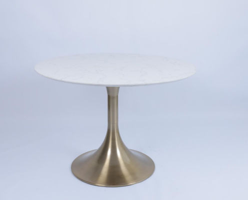 kopen Steentop Bedside Coffee Table Roestvrij staal Basis Luxe Moderne online vervaardiging