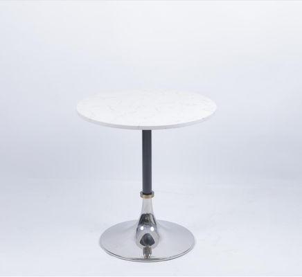 kopen Steentop Kafee tafel Luxe roestvrij staal basis Moderne online vervaardiging
