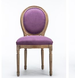 kopen Franse van het de Stoelen Antieke Ontwerp van de Stijl Eiken Eetkamer Purpere het Linnenstof online vervaardiging