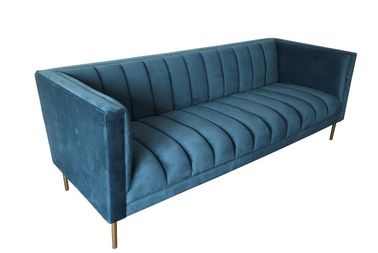 kopen 2018 Nieuw model blauw de stofferingsmeubilair van de laagstof voor het Metaalbank van de huwelijkshuur online vervaardiging