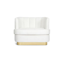 kopen Witte van het de Stijl Enige Accent van de fluweelstof Chinese van het de Vrije tijdshuis van de de Woonkamerclub van de de Leunstoelzitkamer de Leunstoel gouden basis online vervaardiging