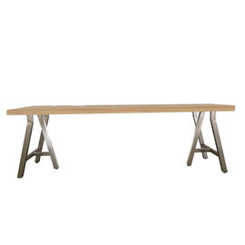 kopen Het Meubilair Vrij Bevindend Bureau van het luxehotel met Geborstelde de Schraagbenen van het Aluminiummetaal, Modern Verschijning het schrijven bureau online vervaardiging