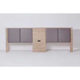 kopen De eenvoudige Hoofdeinden van de het Hotelstijl van de Stofferingsstof, Koningin Bed Headboard With Solid Hout online vervaardiging