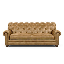 kopen Antieke Stijl 3 Echte het Leerlaag van Seater Sofa Chesterfield Tufted Sofa Set online vervaardiging