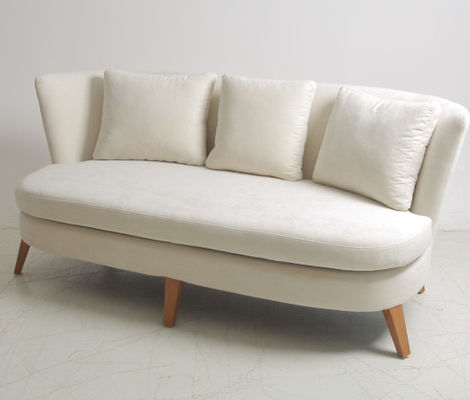 kopen Woonkamer 3 Seater-Stof Sofa With Wooden Base van het Mordenontwerp online vervaardiging