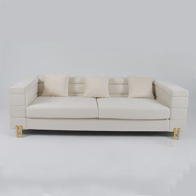 kopen 3 Seater 70cm Fluweel Doorgenaaid Sofa With Slim Metal Leg online vervaardiging