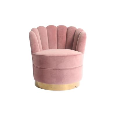 kopen De moderne van de het Fluweelstof van de Bloemvorm W76cm Basis van Sofa With Gold SS online vervaardiging