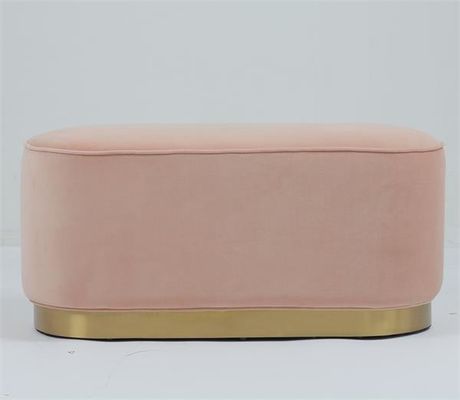 kopen De moderne Slaapkamer van de de Ottomanebank van de Fluweelstof met Gouden Versiering online vervaardiging
