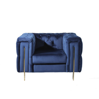 kopen L108cm Comfortabele de Stoelknoop van het Koningsblauwenfluweel voor Woonkamer online vervaardiging