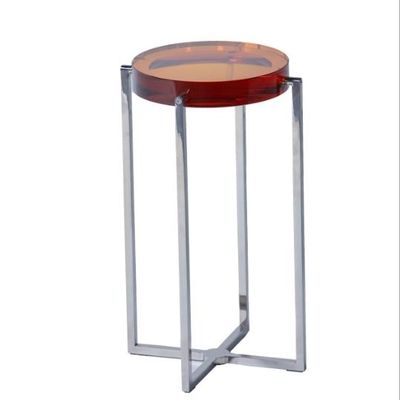 kopen Moderne Bruine het Glaskoffietafel 30x60cm van het Huisroestvrije staal online vervaardiging