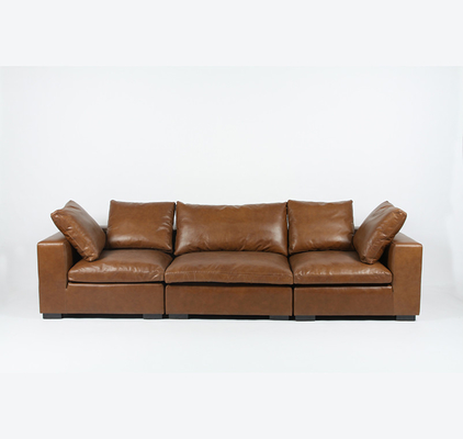 kopen Koeleer 3 het Moderne Leer Sofa Set For Living Room van Seater online vervaardiging