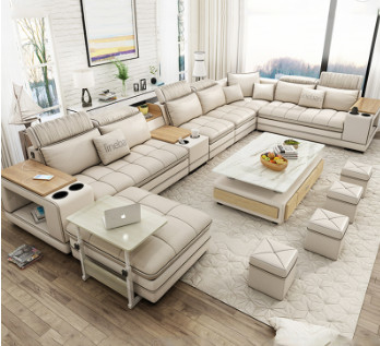 kopen Sectionalsstof 7 Seater-Woonkamer Sofa MultiFunctional online vervaardiging