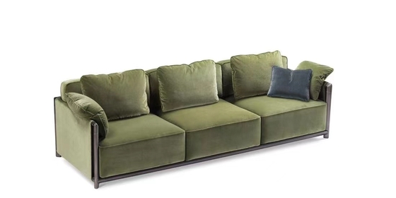 kopen De Stoffering van de Woonkamersofa with button tufted fully van het metaalkader online vervaardiging