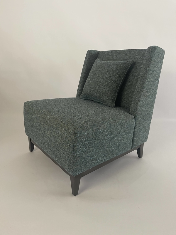 Lobby Luxury Upholstered Lounge Chair With Back Cushion