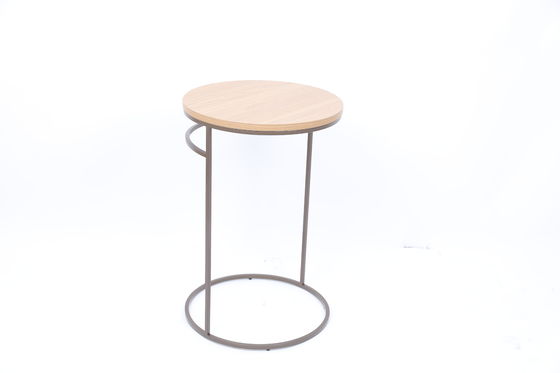 Goede prijs Bruine Houten Hoogste Woonkamerkoffietafel met Opgepoetste Roestvrij staalbasis online