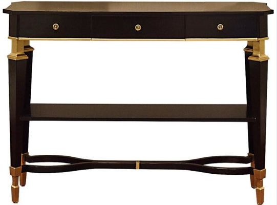 Goede prijs Houten 48“ W het Meubilair van de Luxeslaapkamer met Metaalbenen, Antiek Hotelbureau online