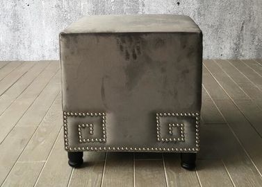 Goede prijs Van de de Slaapkamerottomane van de fluweelstof de Bankkubus voor Beëindigenbed, Grey Color online