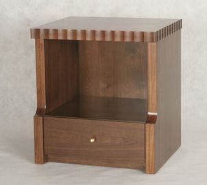 Goede prijs Donkere het Bedlijsten van het Kleuren Houten Hotel met Één Lade, Koning/Koningin Size online
