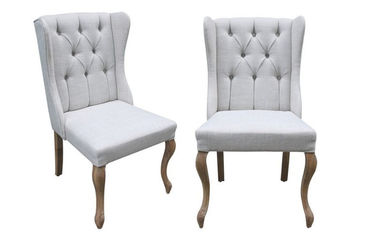 Goede prijs De Amerikaanse Stoelen van de Stijl Grijze eiken Houten Stof, Douane Doorgenaaide het Dineren Stoel online