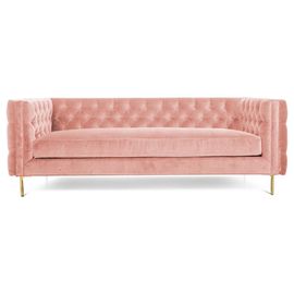 Goede prijs Van de het Fluweelstof van het huismeubilair de Roze Huur van het de Gebeurtenismeubilair met 4 de Gouden stevige houten Basis Sofa Sets van het Metaalbeen online